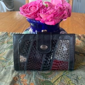 Varon Reptile/Leather Wallet